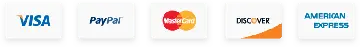 Accepted payment cards